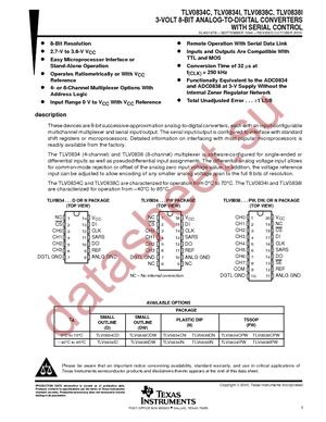 TLV0834CPWR datasheet  